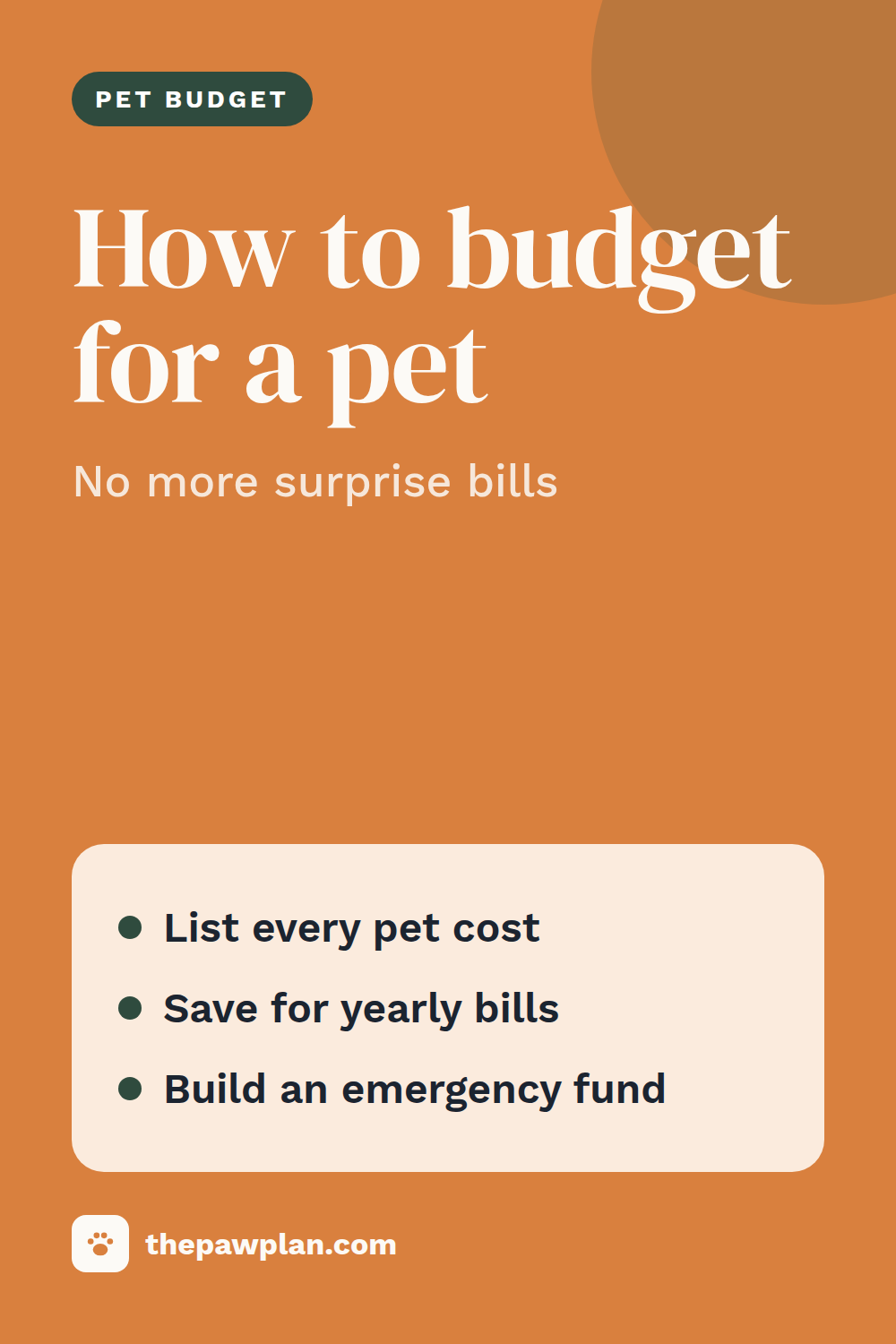 How to budget for a pet (without surprises)