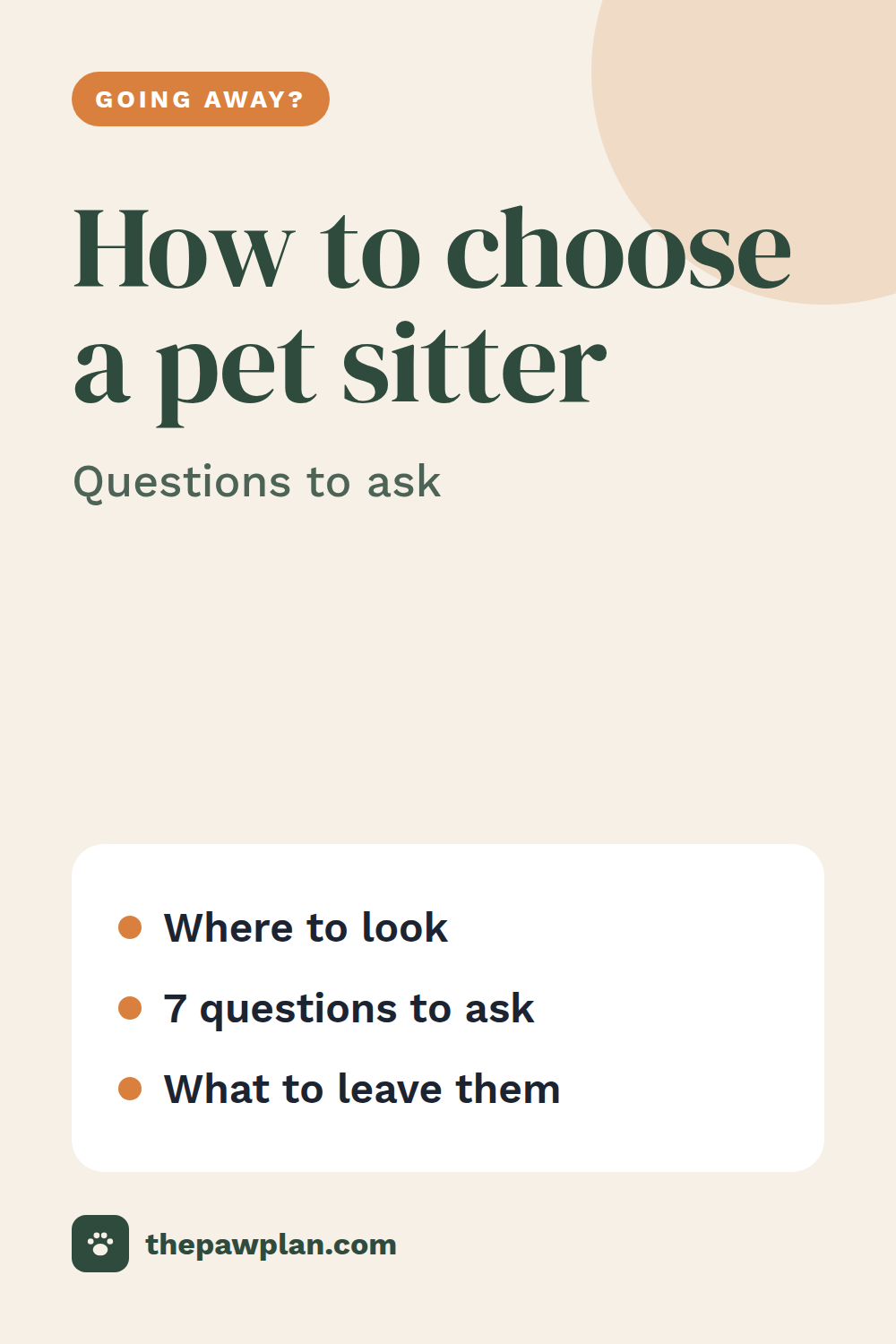 How to choose a pet sitter you can trust